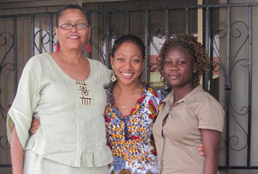Picture includes Nana Yaa…AAWRU rep and CC member in Ghana.