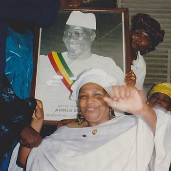 Mawina Kouyate with Sekou Toure photograph.